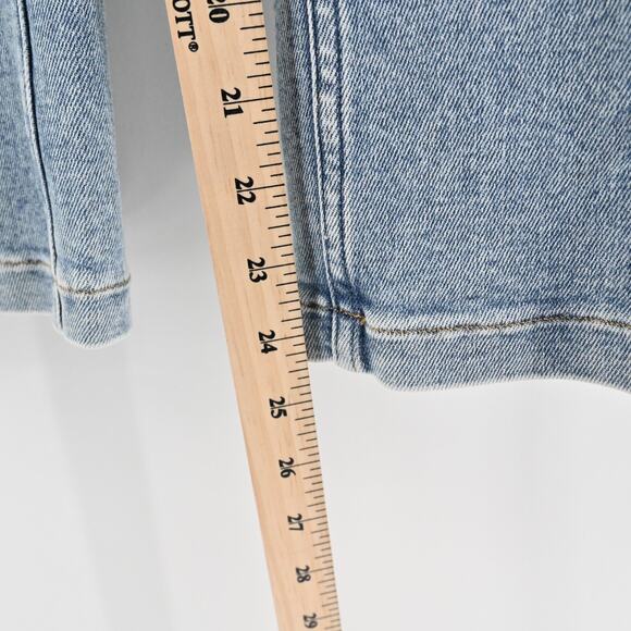 SPANX Jeans Womens Size LP Kick Flare Indigo Sky Pull On Stretch Blue Denim NEW - Picture 13 of 13